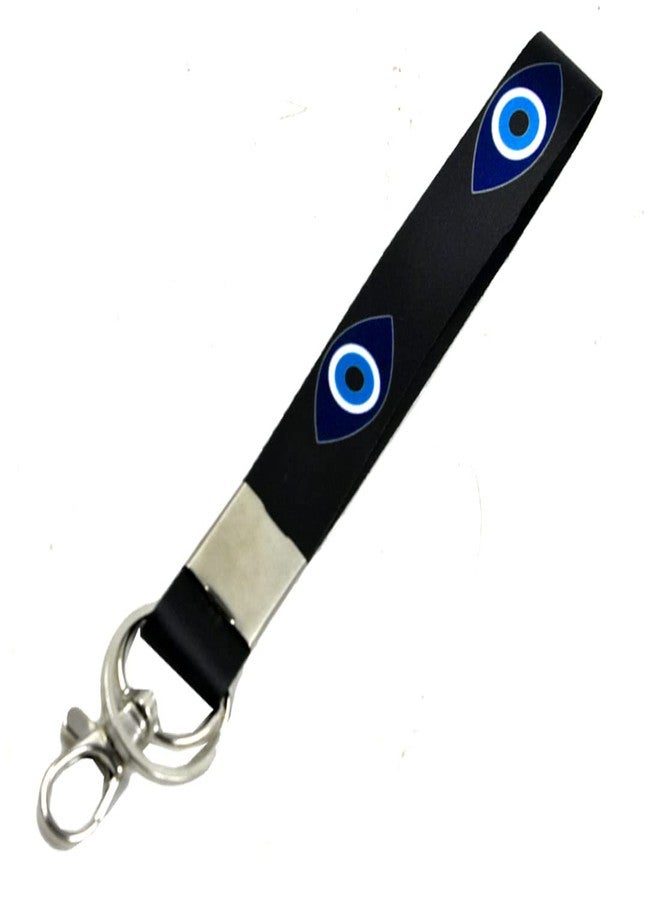 AFH Evil Eye Good Luck Lucky Charm Fabric Bike Protection Gift Key Chain - Image 2